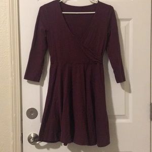 Forever 21 Maroon Skater Dress